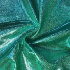 Mystique Foiled Spandex Fabric Green/Green