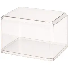 Pioneer Plastics 865C-UV Clear Plastic Mini Helmet Display Case (UV Resistant), 8" W x 6" D x 5" H