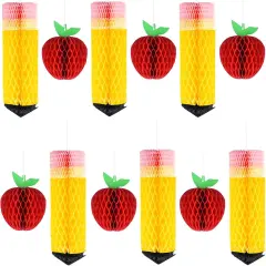 12 Pcs Welcome Back to School Hanging Decorations