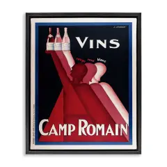 Stupell Industries Antique Wine Bottle Trio Floating Frame Design by Marcus Jules