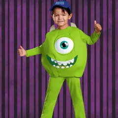 Toddler Deluxe Mike Wazowski Costume from Monsters University with Cap