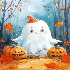 5D Diamond Art Kits for Adults Halloween Ghost