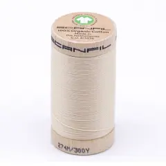 300 Yards Durable Organic Cotton Sewing Thread 30wt Shortbread