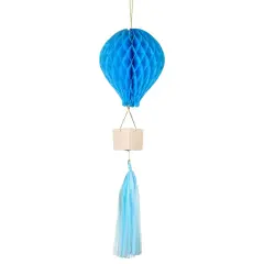 BLUE HONEYCOMB HOT AIR BALLOON