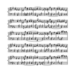 Whimsical Practicality Sheet Music Edible Icing image Cake Topper