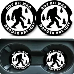 2 Pack Bigfoot Car Cup Holder Coasters