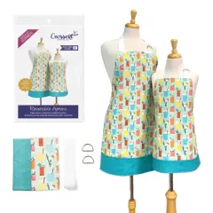 Crosscut Sewing Co.&reg; Apron Sewing Project Kit - Beginner Sewing Kit - Sewing Kit for Kids Drinks