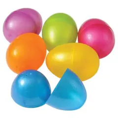 Plastic Eggs 3 1/2 Inch Include 6 Units