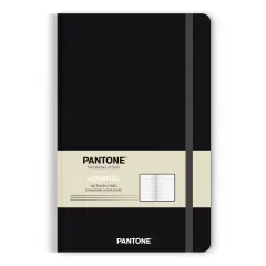 Pantone OFFICIAL Black | 5.25 x 8.25 Inch Lined Compact Journal | Non-Dated | BrownTrout | Planning Stationery Diary