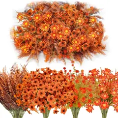 40 Pcs Fake Fall Flowers Artificial Fall Plants
