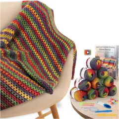 Crochet Blanket Kit for Beginners