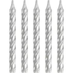 288 pc Bulk Silver Birthday Candles
