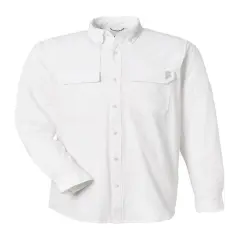 HUK&reg; Men's Creekbed Long Sleeve Shirt White