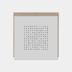 Best Dad Ever Square Word Search Card V