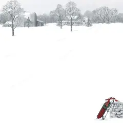 Great Papers! Holiday Stationery Letterhead, Winter Scene, 8.5"x11", Printer Friendly, 80 sheets