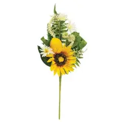 Lemon Sunflower & Daisy Spray 18"