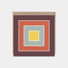 Color Block Square Card II