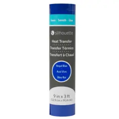 Silhouette Smooth Heat Transfer - 9" - Royal Blue