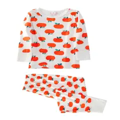 Pumpkin Printed Christmas Pajamas Outfits