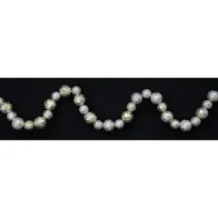 Platinum Glitter Ball Garland