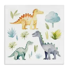 Stupell Industries Dino Wonderland Wonders Canvas Wall Art Design by Lazar Studio