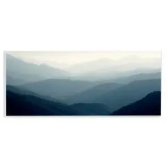 Stupell Industries Foggy Blue Mountains Wall Plaque Design by Gemma Bardot