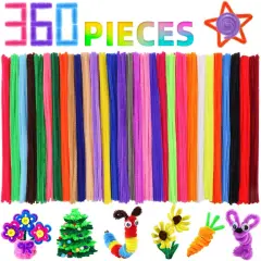 12inch - 360 Pieces Pipe Cleaners Craft Chenille Stems