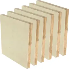 9x12 Wood Canvas for Crafts, 6-Pack Framed Wooden Panel Boards