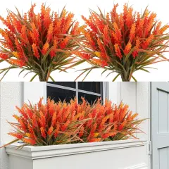 Artificial Fall Mums Flowers Plants Outdoors - Samlon