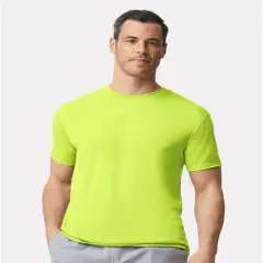 Performance short sleeve crew neck T-Shirt Safety Green