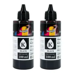 Koala Sublimation Ink 2x100ml Black - For All Epson Inkjet Printers