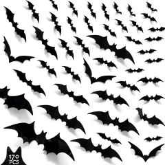 170Pcs Bat Halloween Decorations