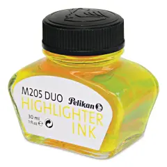 Pelikan M205 Duo Highlighter Fountain Pen Ink - Yellow, 30 ml