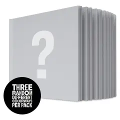 Uglybooks Perfect Bound Notebook - NO.2 Mystery, 5-3/4" x 8", 135 gsm, Pkg of 3