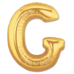LETTER G FOIL BALLOON Metallic Gold