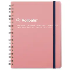 Delfonics Rollbahn Clear Plastic Notebook - 5-1/2" x 7", Pink