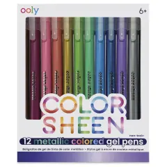 Ooly Color Sheen Metallic Gel Pens Set - Set of 12