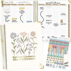 2025-2026 Hardcover Academic Year Planner - 7.5" x 9" (Cream)