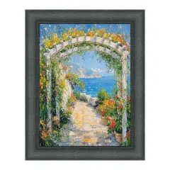 Gothic Wooden Black Scoop Bead Picture Frame 16x20 frame