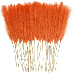 50pcs Burnt Orange Faux Pampas Fall Decor