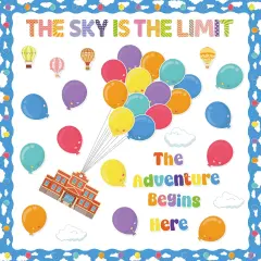 40 Pcs Balloon Adventure Bulletin Board Decoration