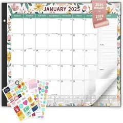 Desk Calendar 2025-2026 - 22" X 17" - Ditsy Floral(Extra Large)