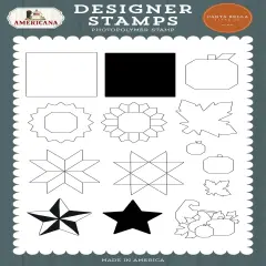 Americana Stamp Set-Build A Fall Quilt