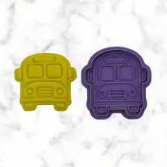 School Bus Cookie Cutter and Stamp