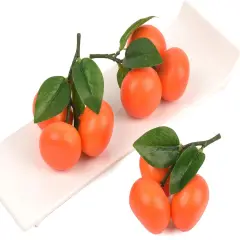 3 pcs - Fake Mini Tangerine Orange Artificial Fruit Simulation Fake