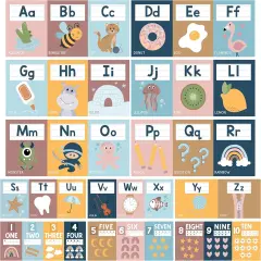 ABC Letters and Numbers Posters for Preschool and Kindergarten