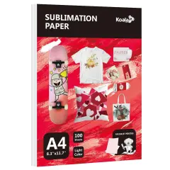 Koala Sublimation Paper A4 8.3x11.7" 100 Sheets for Heat Transfer Printing
