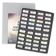 Richeson Soft Handrolled Pastels - Portrait Values 8-10, Set of 40
