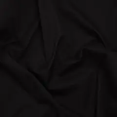 1 Yard Black Stretch Cotton Viscose Twill Fabric Designer Deadstock 62 inch Width