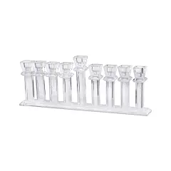 Crystal Menorah with Inner Stones By Kinor Decor